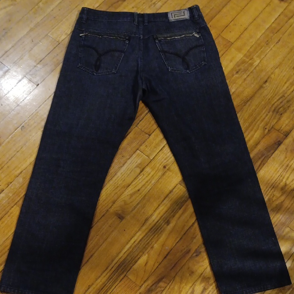Versace Black Relaxed Jeans EUC - Picture 4 of 9